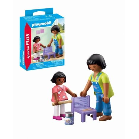 Playmobil - Figurina mesterita cu fetita - imagine 7